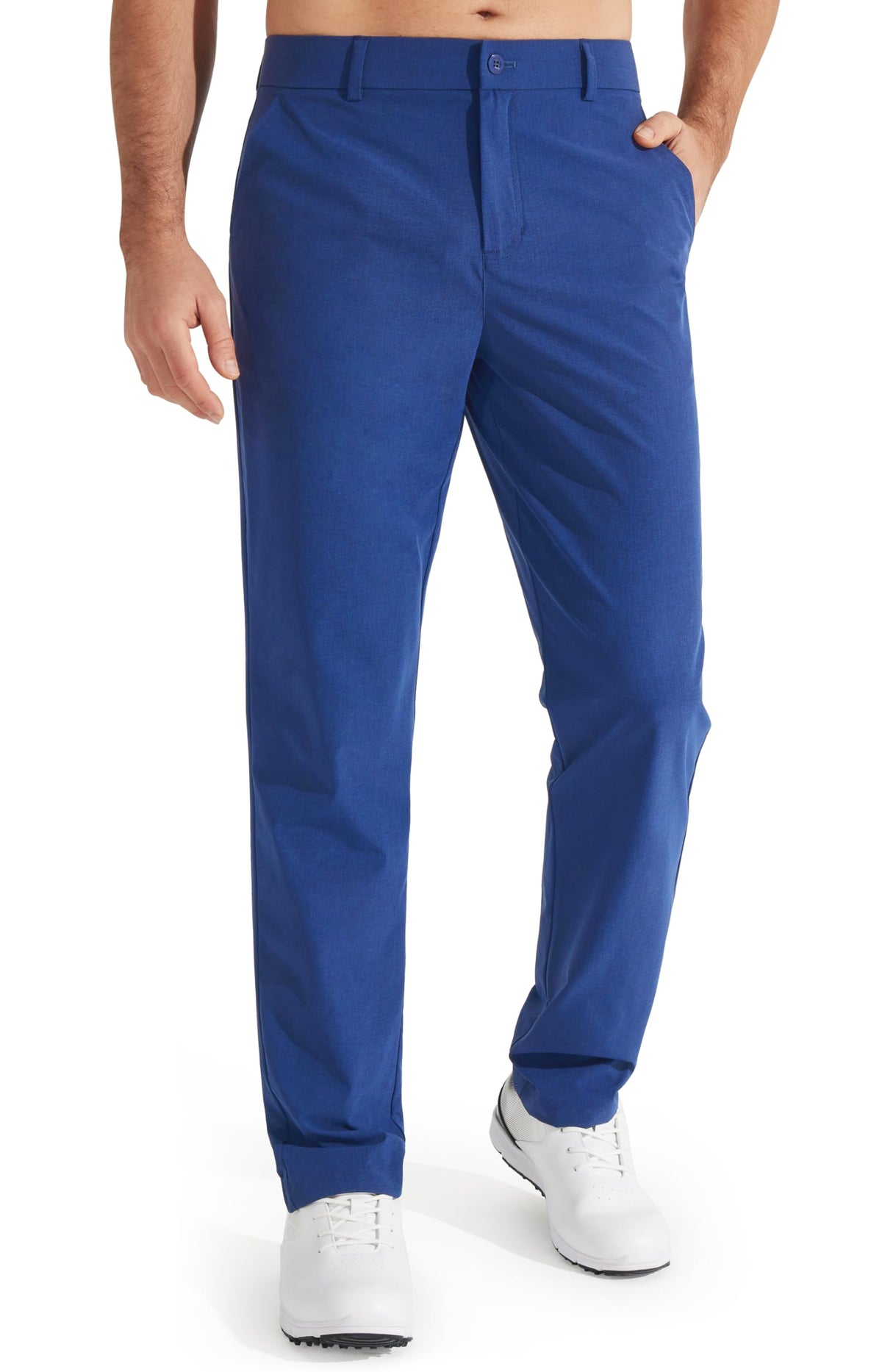 Libin Mens Golf Pants Stretch Work Dress Pants 30"/32"/34" Quick Dry Lightweight Casual Comfy Trousers with Pockets