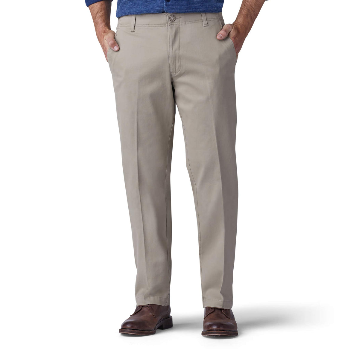 Lee Men's Extreme Motion Flat Front Regular Straight Pant