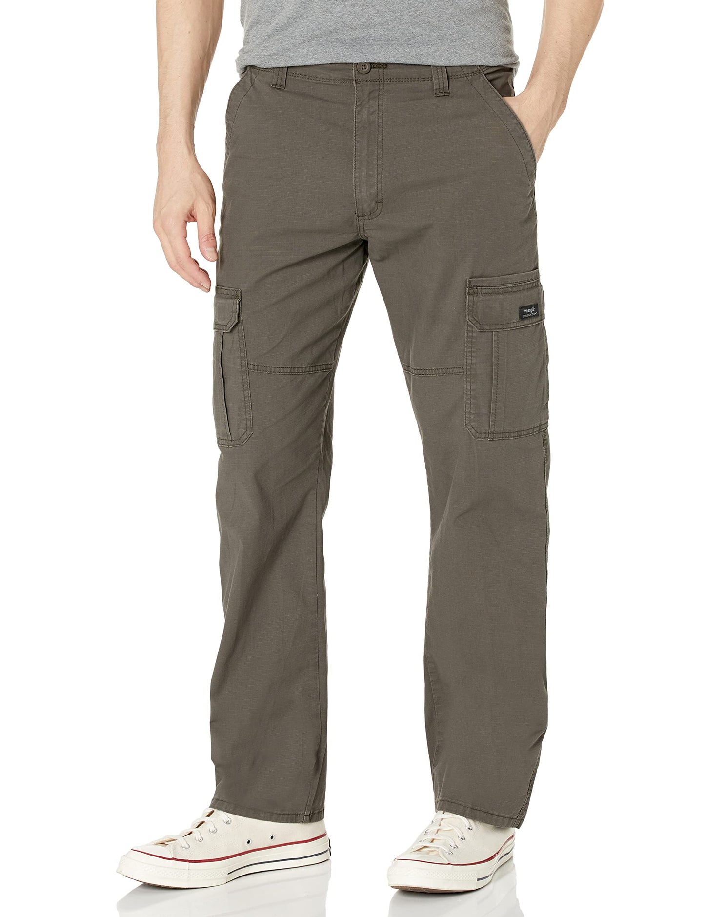Wrangler Authentics Men's Relaxed Fit Stretch Cargo Pant