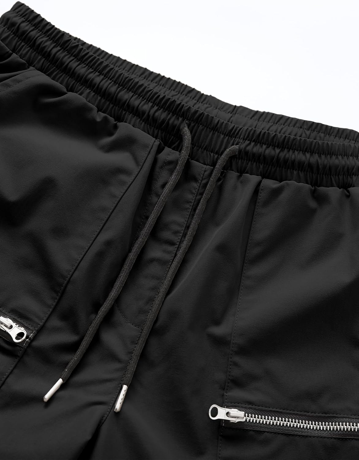 PLEPAN Men's Casual Cargo Pants Elastic Waist Drawstring Joggers Pants | Elastic Waist Drawstring, Multi Pockets, Breathable, Tapered Leg, Versatile for Sports & Daily