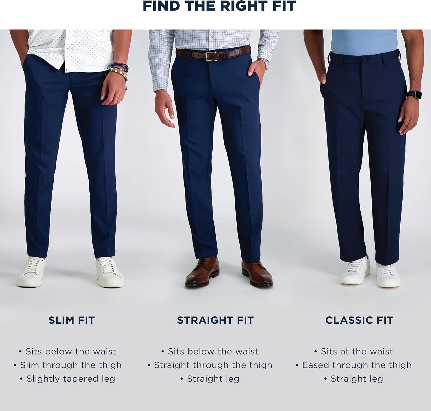 Haggar Men's Classic Fit Premium No Iron Khaki Pant