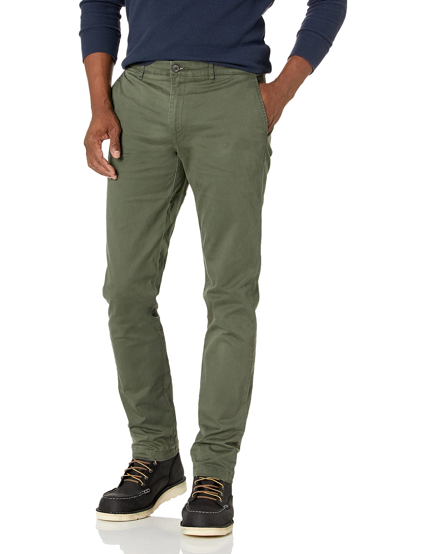Amazon Essentials Men's Skinny-Fit Washed Comfort Stretch Chino Pant (Previously Goodthreads)