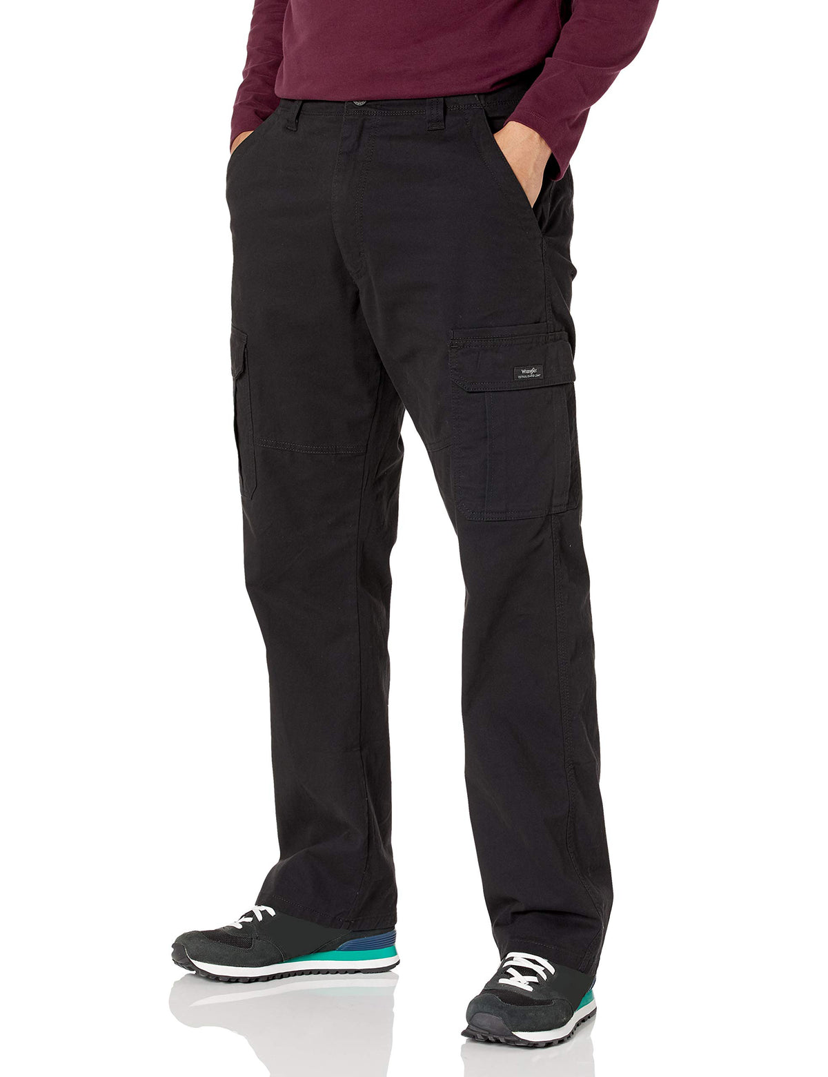 Wrangler Authentics Men's Relaxed Fit Stretch Cargo Pant