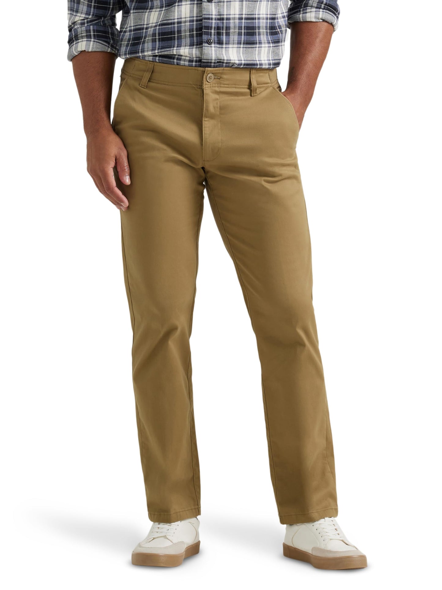 Lee Men's Extreme Motion Flat Front Regular Straight Pant