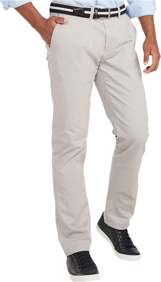Tommy Hilfiger Men's Stretch Cotton Chino Pants in Custom Fit