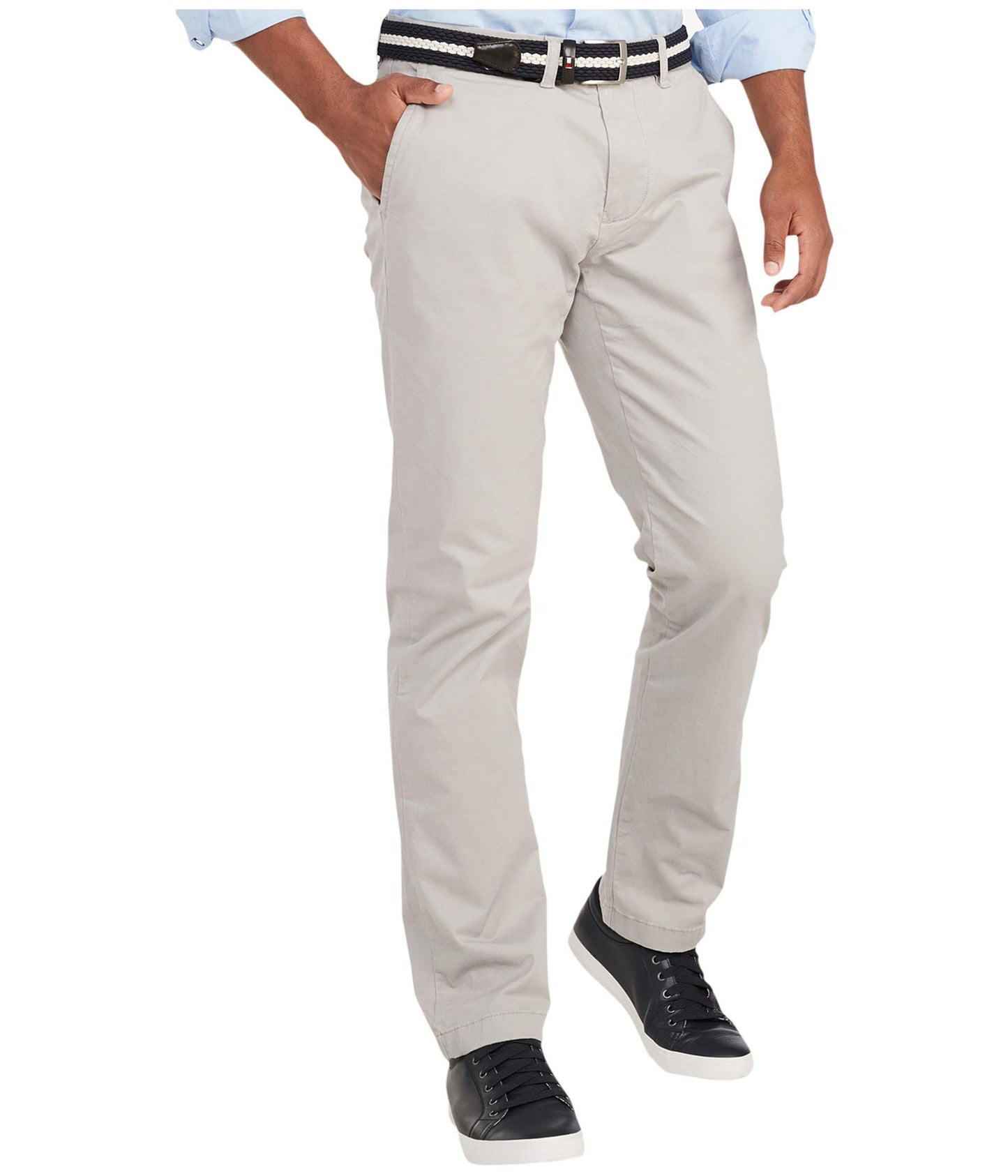Tommy Hilfiger Men's Stretch Cotton Chino Pants in Custom Fit