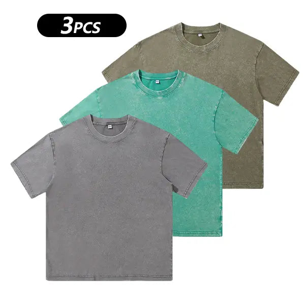 Men's Short Sleeved T-shirt Soft Comfortable Round Neck Casual Tee Lightweight Top for Daily Outings and Casual Wear