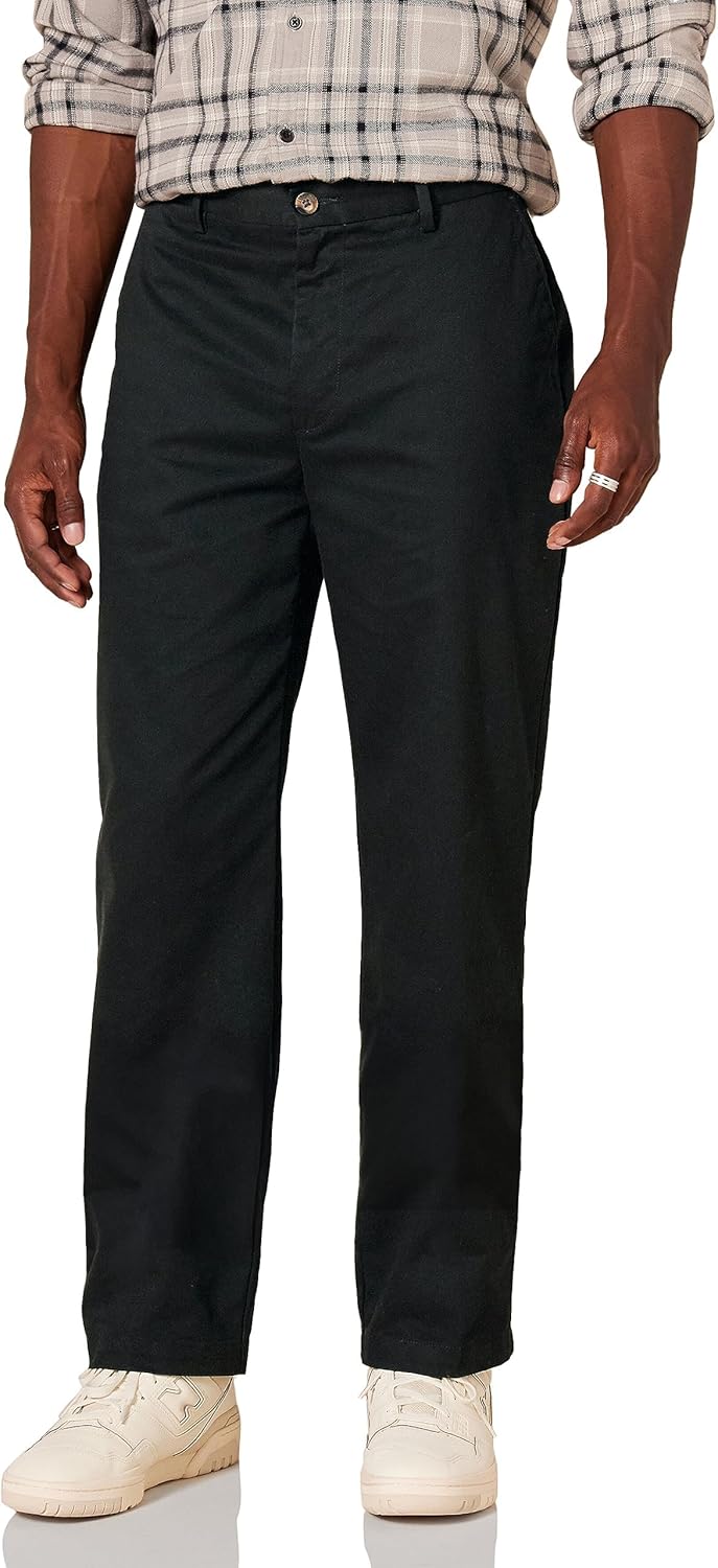Amazon Essentials Men's Classic-Fit Wrinkle-Resistant Flat-Front Stretch Chino Pant