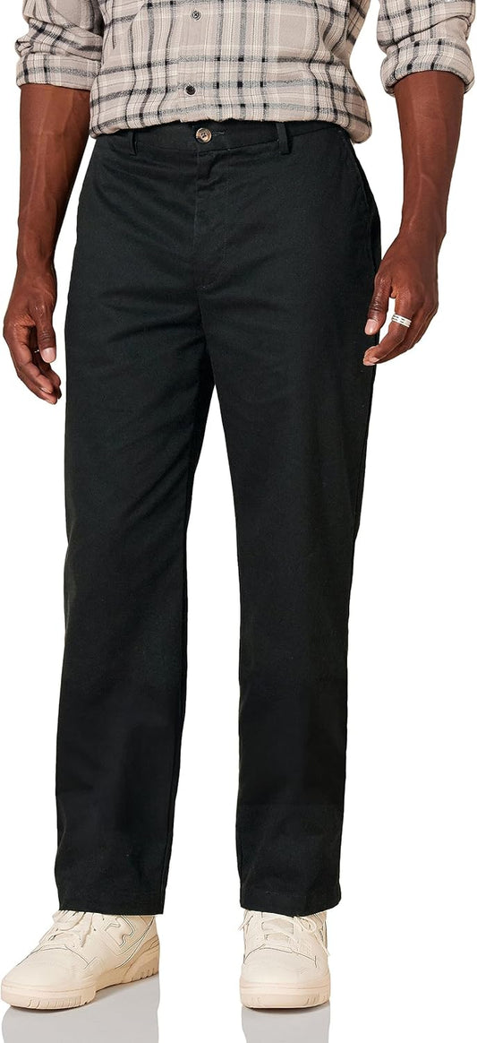 Amazon Essentials Men's Classic-Fit Wrinkle-Resistant Flat-Front Stretch Chino Pant