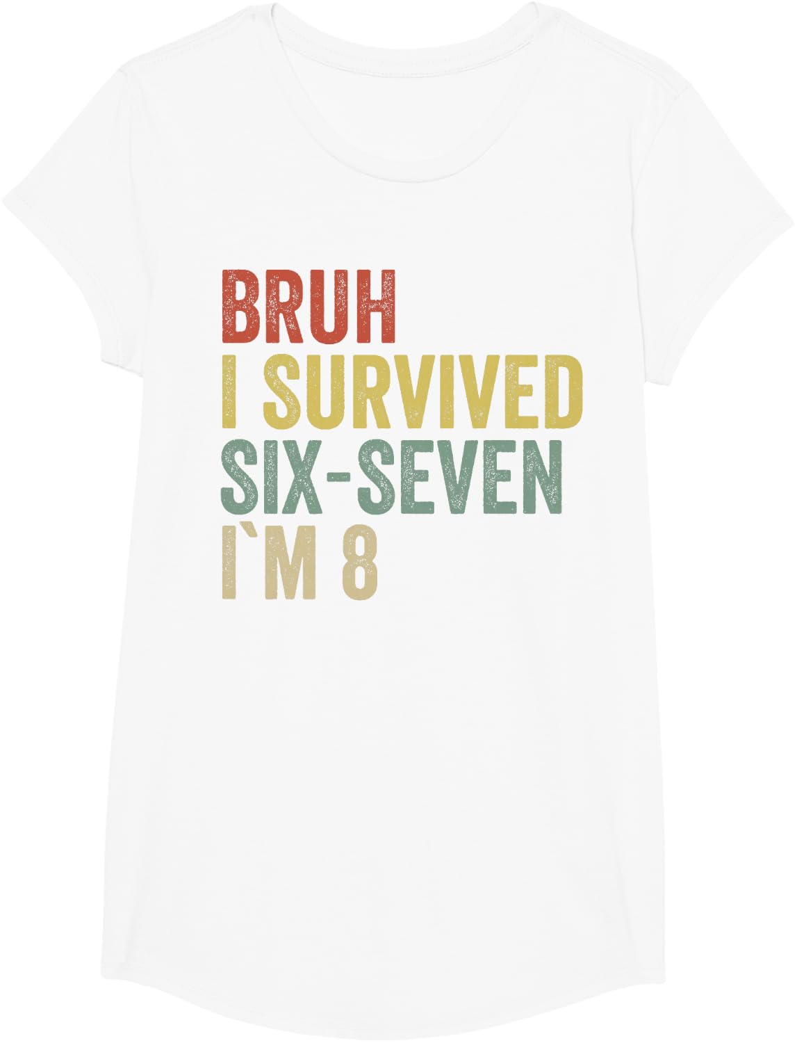Funny Shirts 8th Birthday Boy Outfit I'm 8 Year Old Bruh Meme Tees T Shirts for Kids