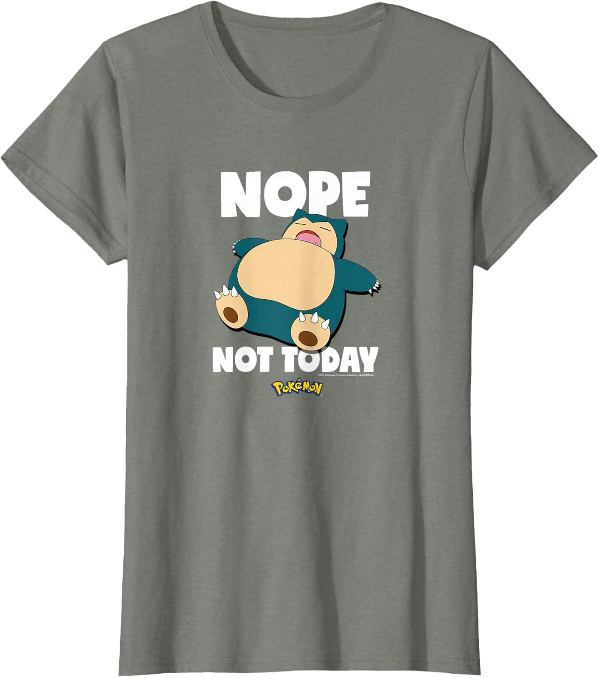 Nope Not Today Snorlax T-Shirt