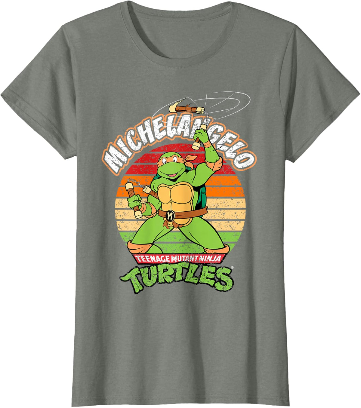 Teenage Mutant Ninja Turtles Michelangelo Ready for Action T-Shirt