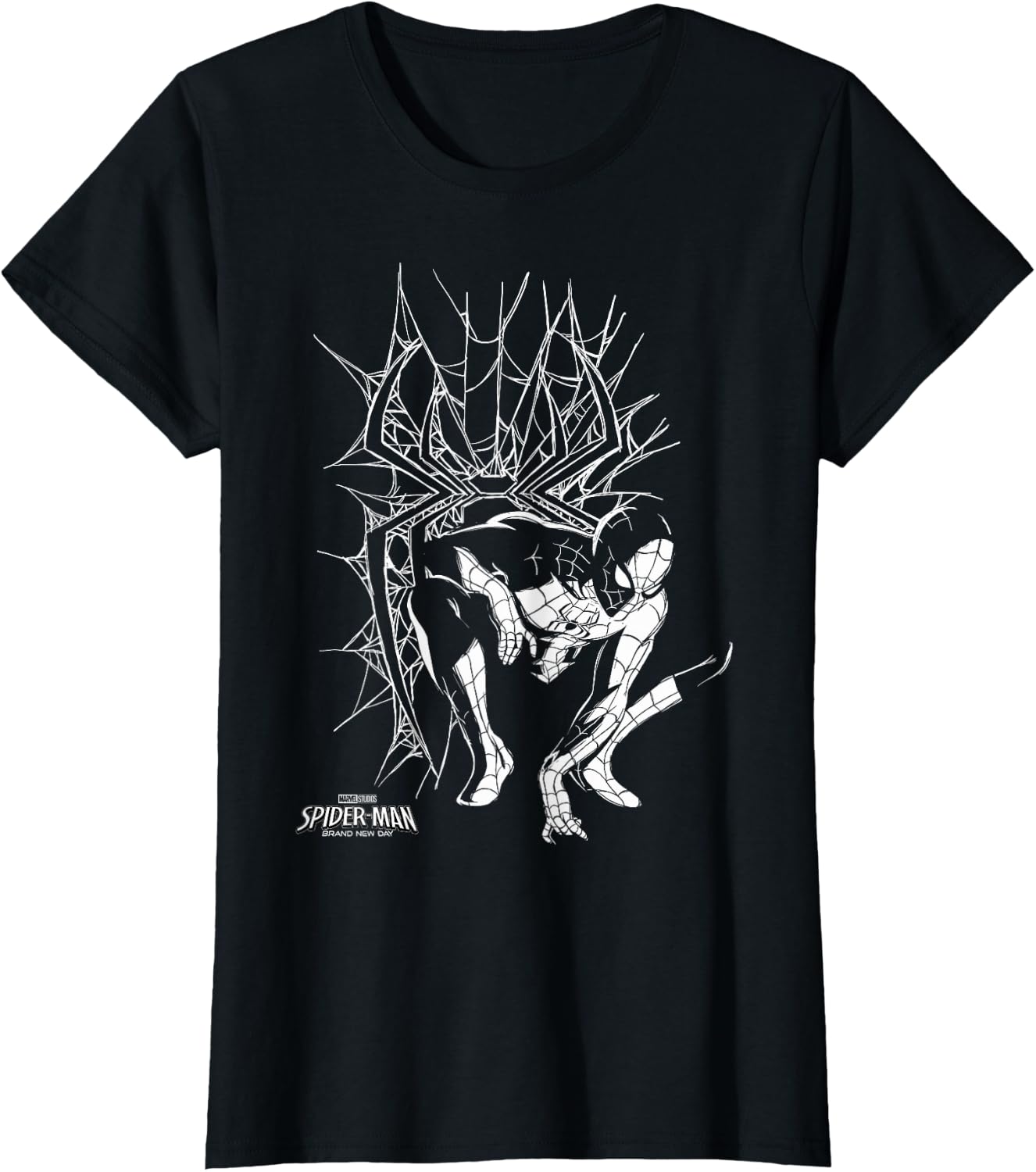 Marvel Spider-Man: Day Spiderman Crouch Silhouette T-Shirt