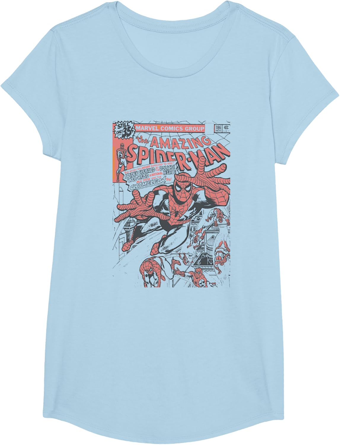 Marvel Comics Spider-Man Amazing Comic Cover Vintage T-Shirt