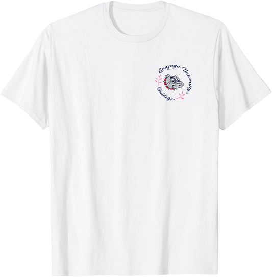 Gonzaga Bulldogs Bow Floral Officially Licensed T-Shirt