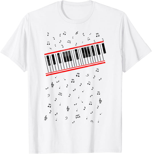 80s Piano Just Beats It Keyboard T-Shirt