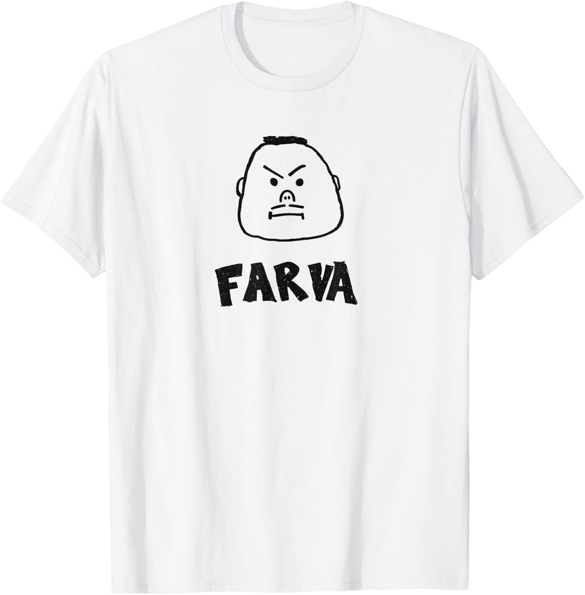 Funny Farva Bachelor Party Drawing Cartoon Big Head T-Shirt