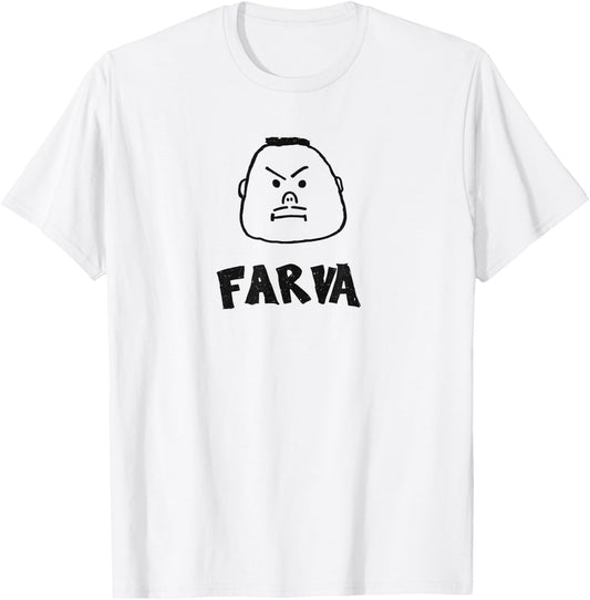Funny Farva Bachelor Party Drawing Cartoon Big Head T-Shirt