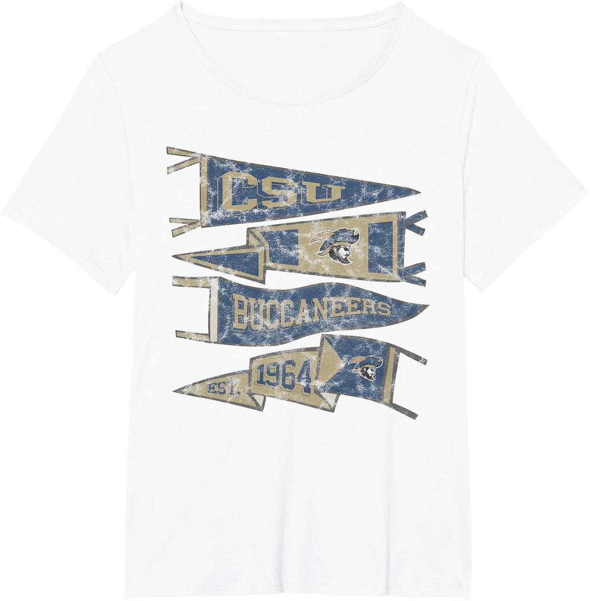 Charleston Southern University Buccaneers Pennants T-Shirt