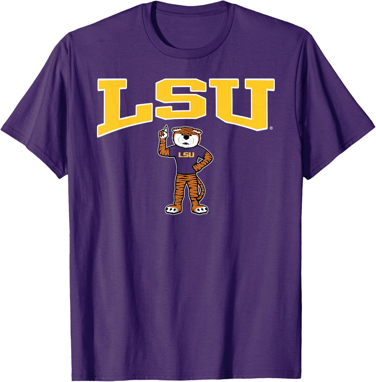 LSU Tigers Mike Purple Officially Licensed T-Shirt