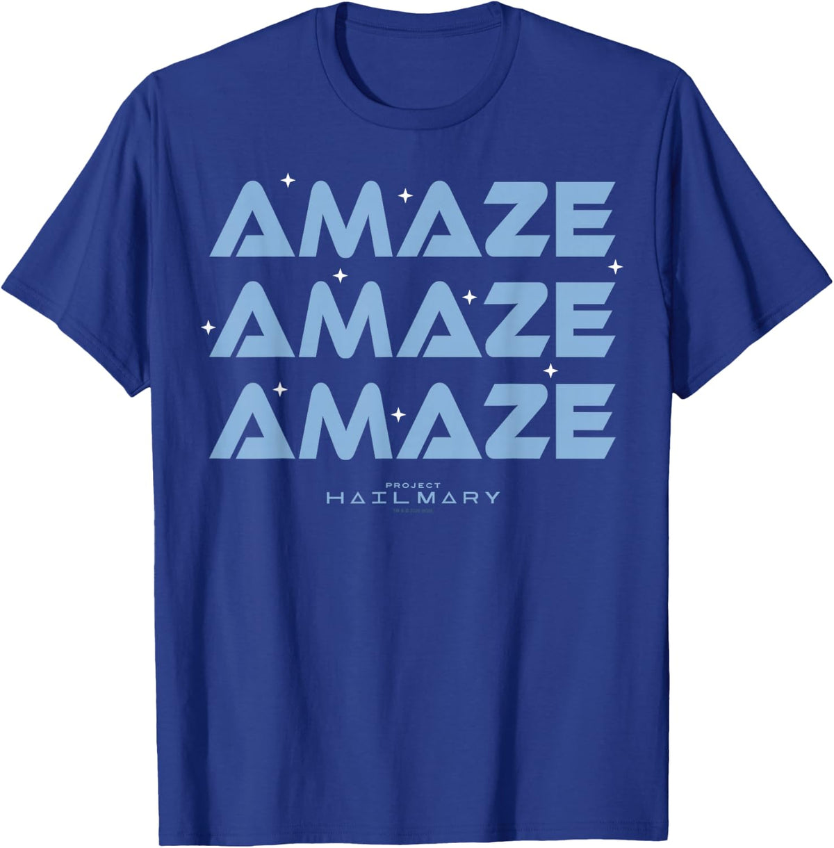 Project Hail Mary Amaze Repeat Typography Graphic Tees and T Shirts for Men and Women