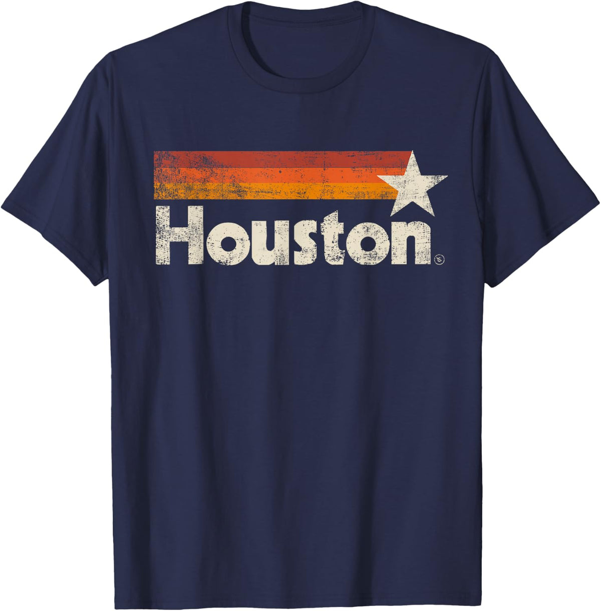Houston Texas Vintage Houston Stripes Strong Old 70s 80s 90s T-Shirt