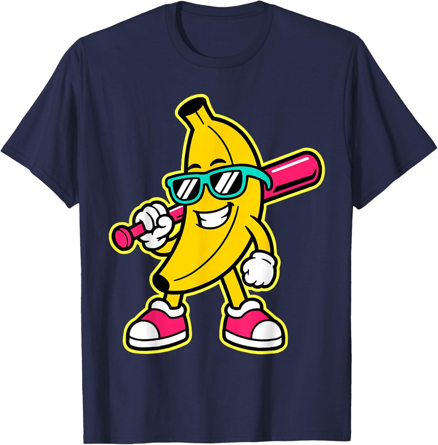 Banana Funny Cartoon Kids Youth Boys Girls T-Shirt