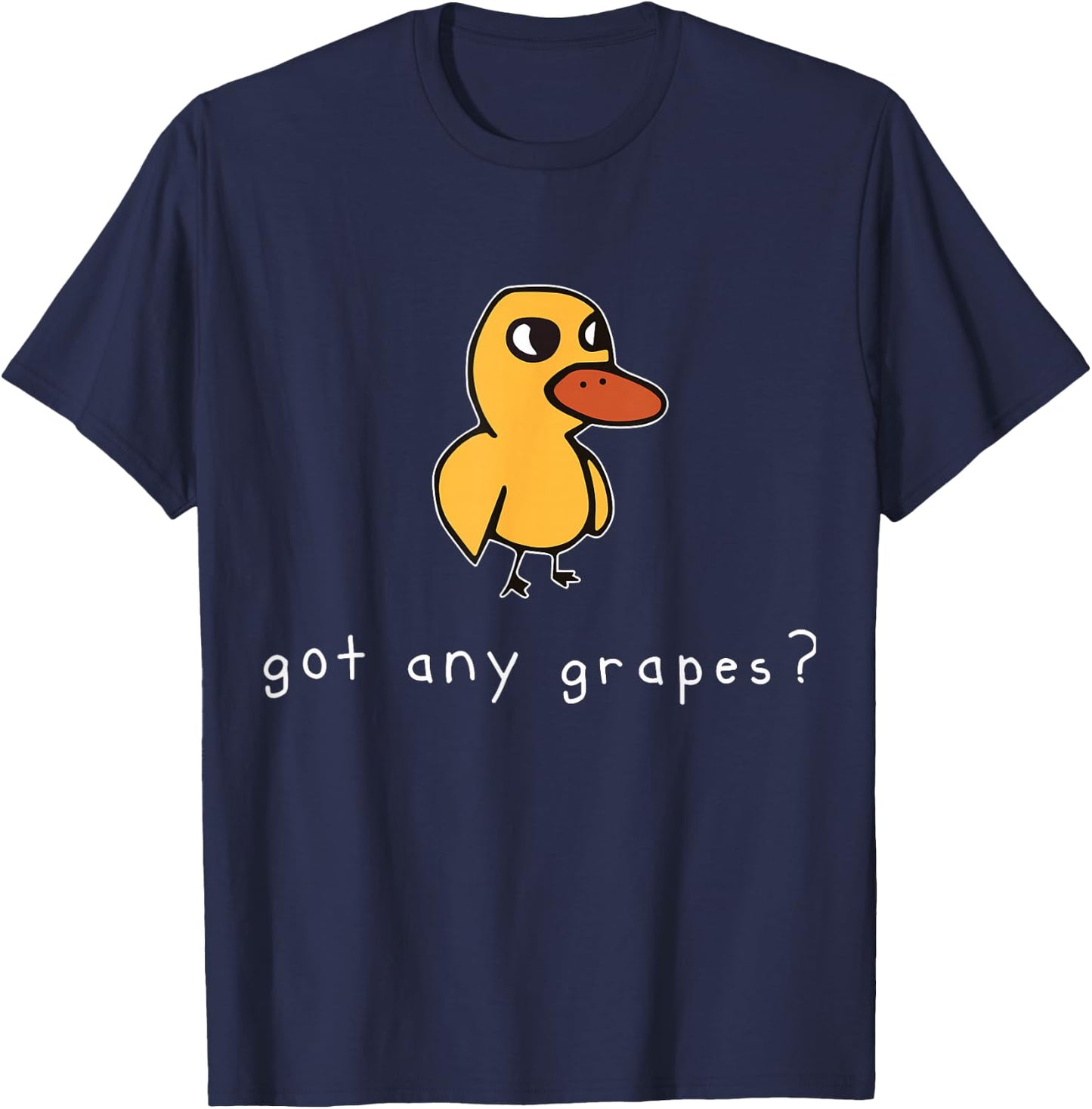 Funny Duck Got Any Grapes Summer Humor Design T-Shirt