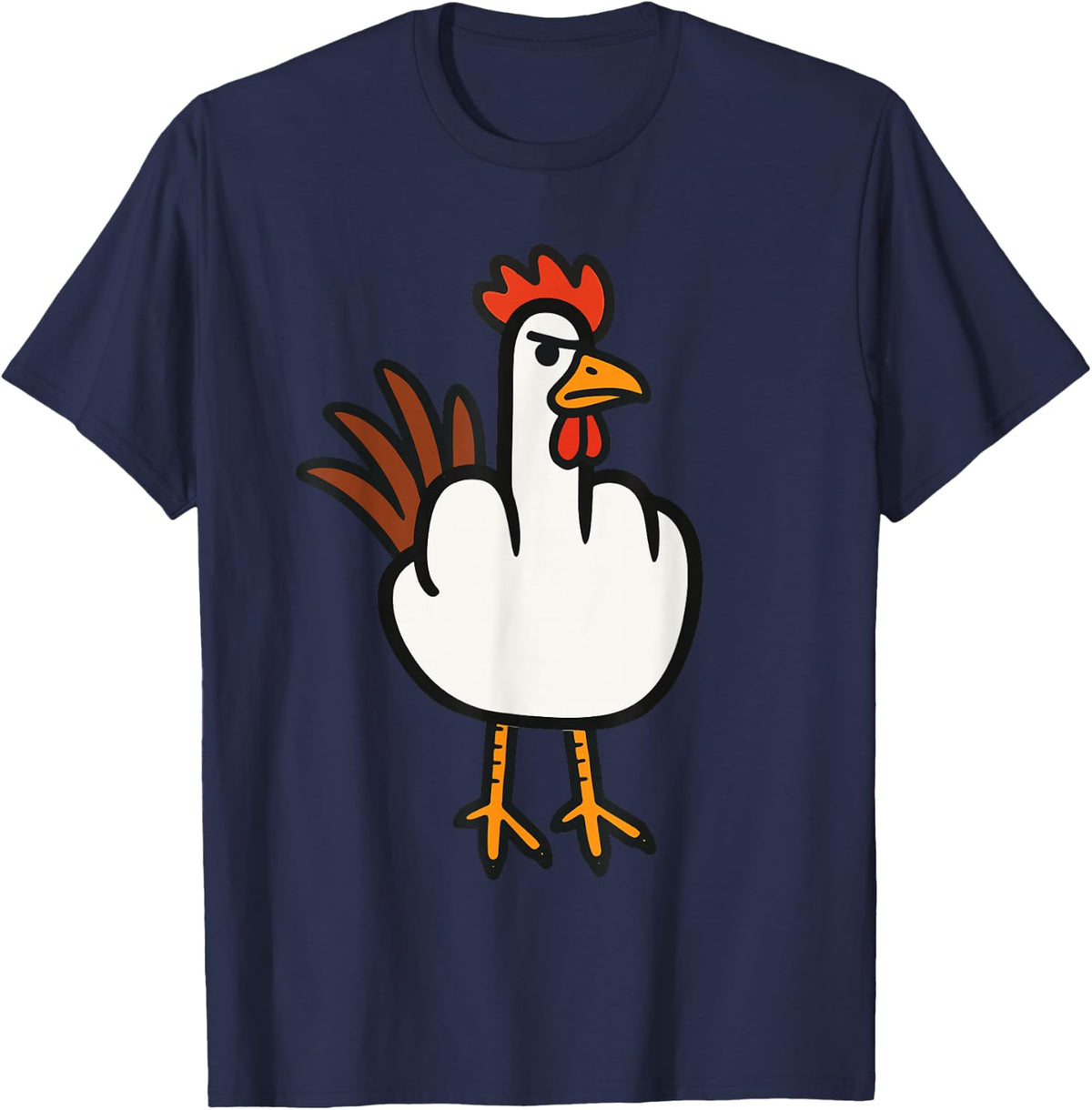 Middle Finger Chicken, Adult Humor, Funny Gesture Flip Off T-Shirt