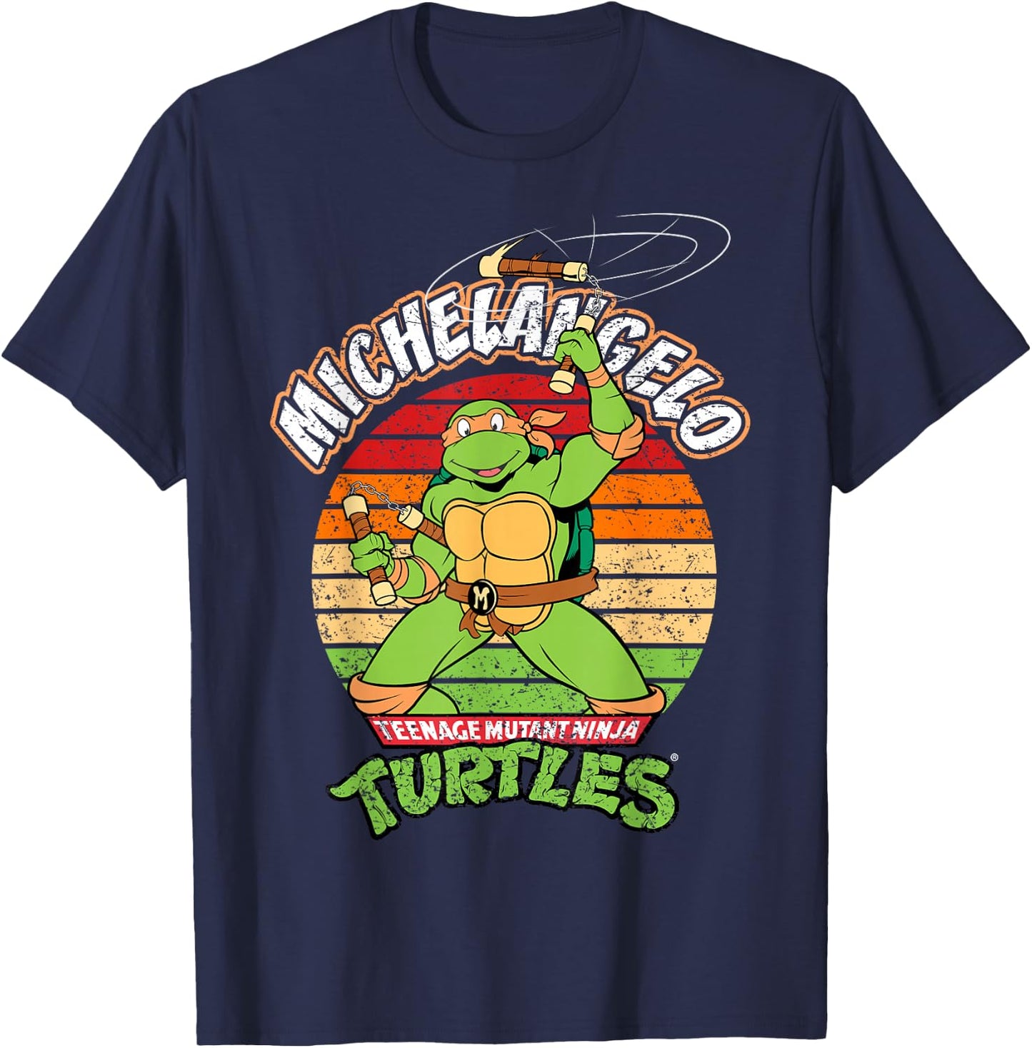 Teenage Mutant Ninja Turtles Michelangelo Ready for Action T-Shirt