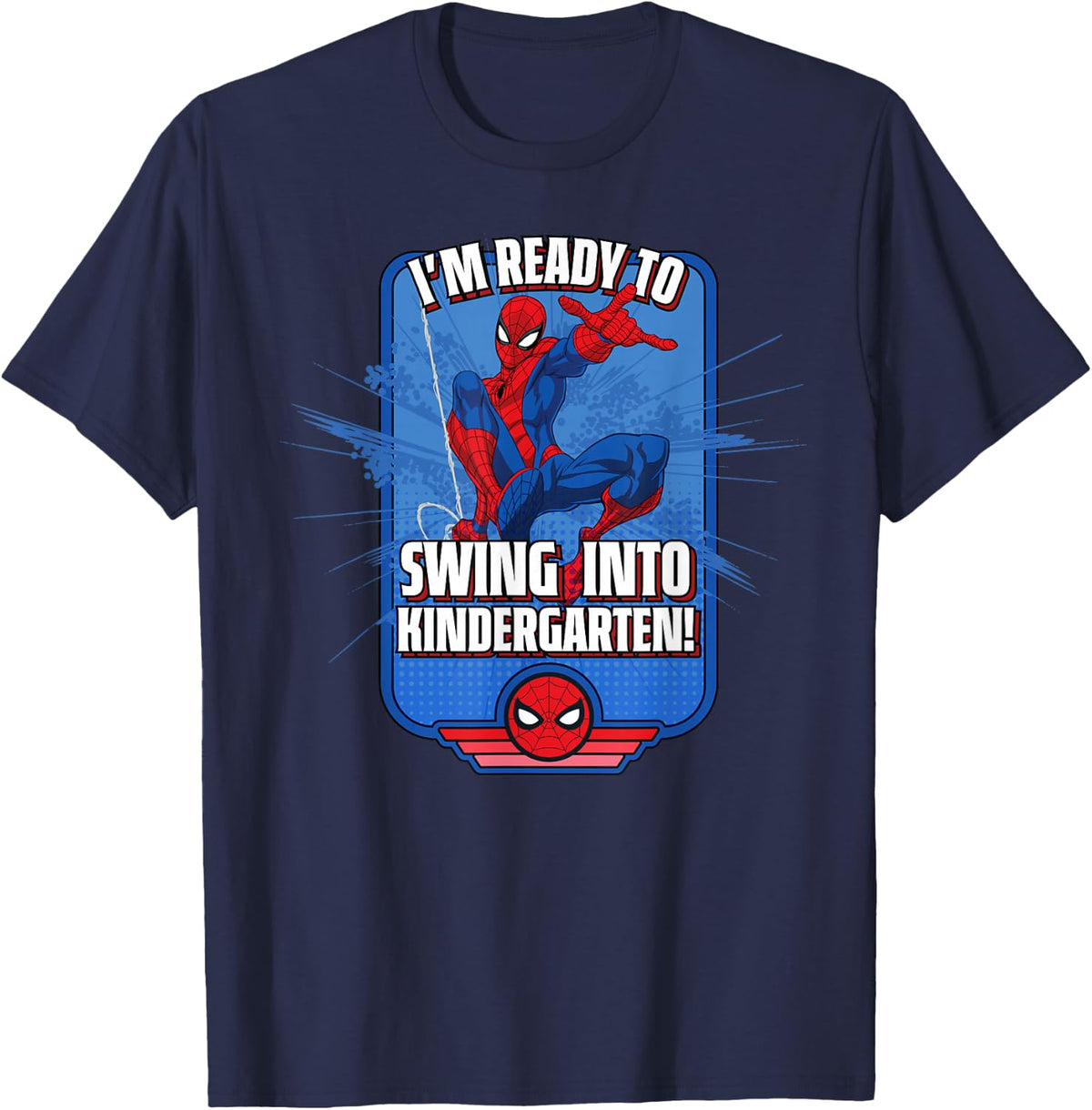 Marvel Spider-Man I'm Ready to Swing Into Kindergarten! T-Shirt