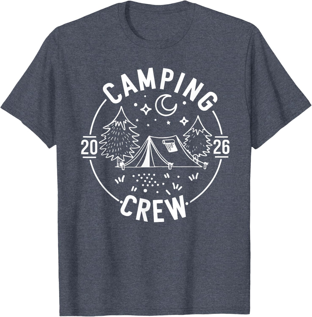 Camping Crew 2026 Camp Trip Campfire Summer Vacation Family T-Shirt
