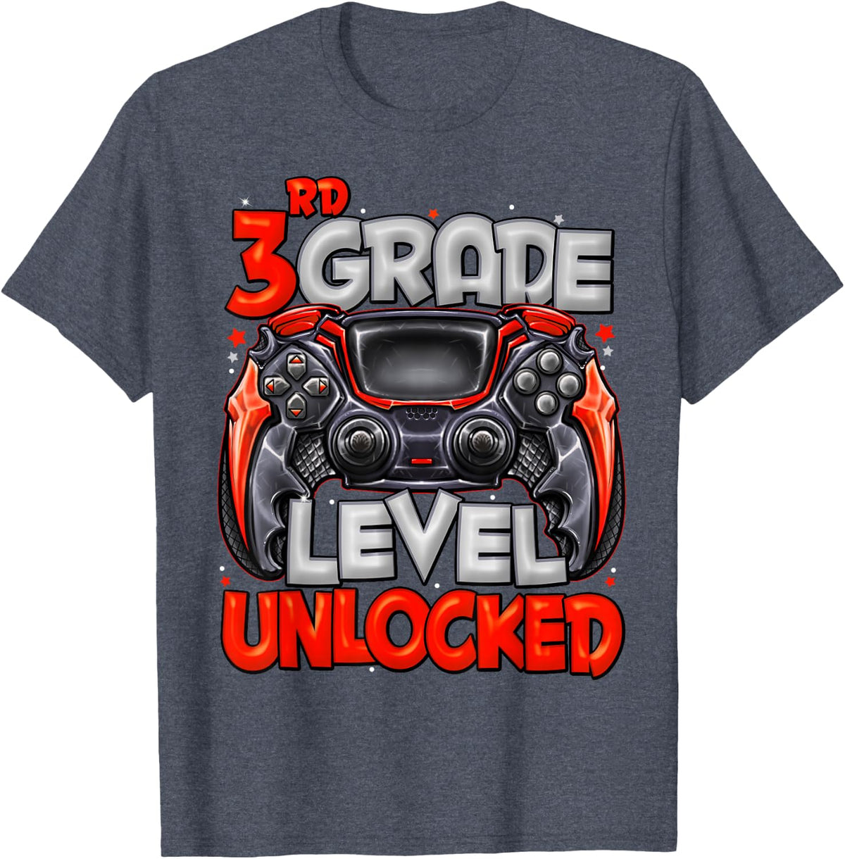 3rd Grade Level Unlocked Game On 3rd Grade Back to School T-Shirt