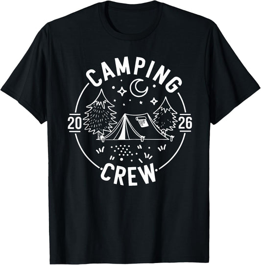 Camping Crew 2026 Camp Trip Campfire Summer Vacation Family T-Shirt