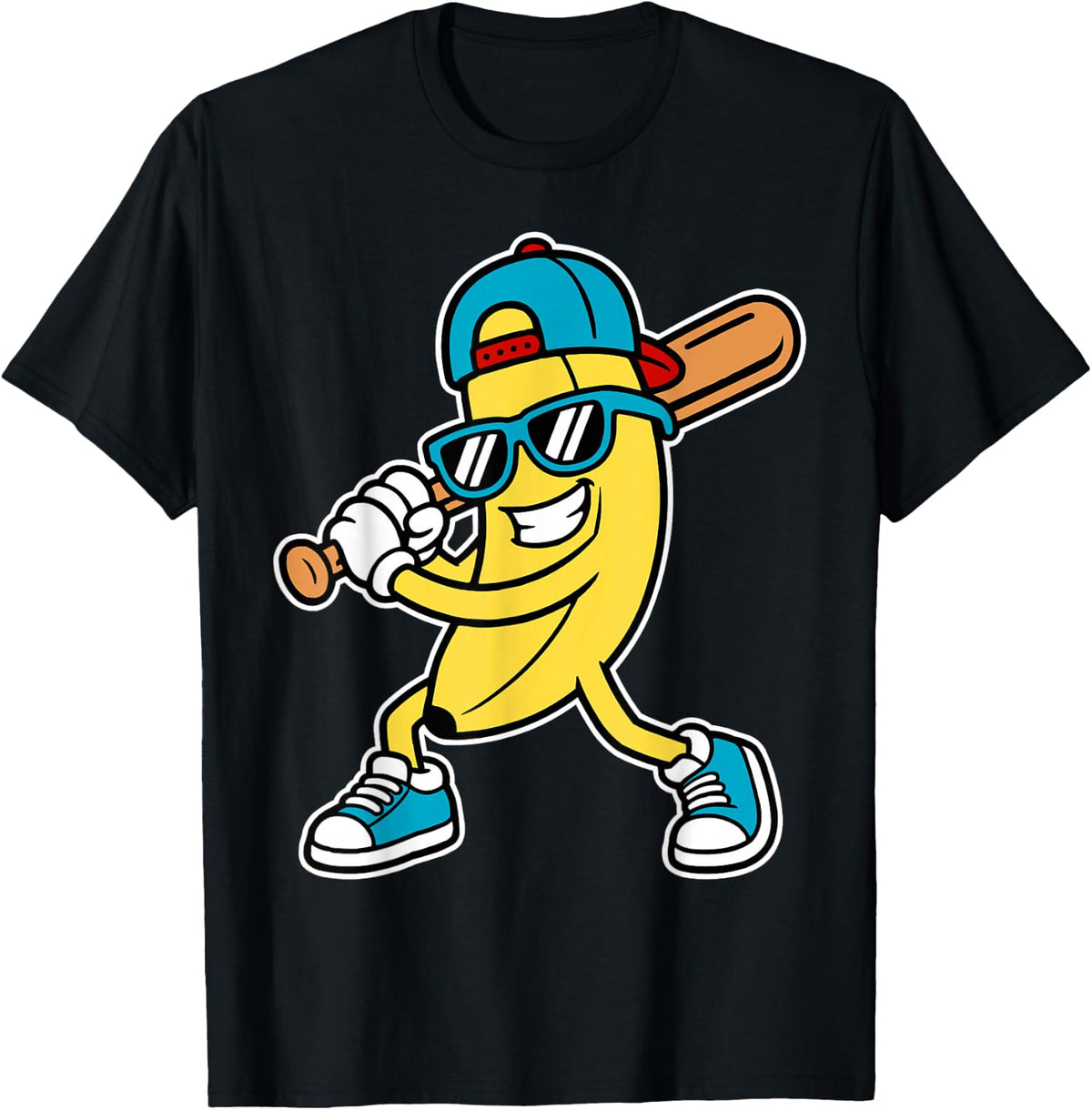 Banana Funny Cartoon Kids Youth Boys Girls T-Shirt