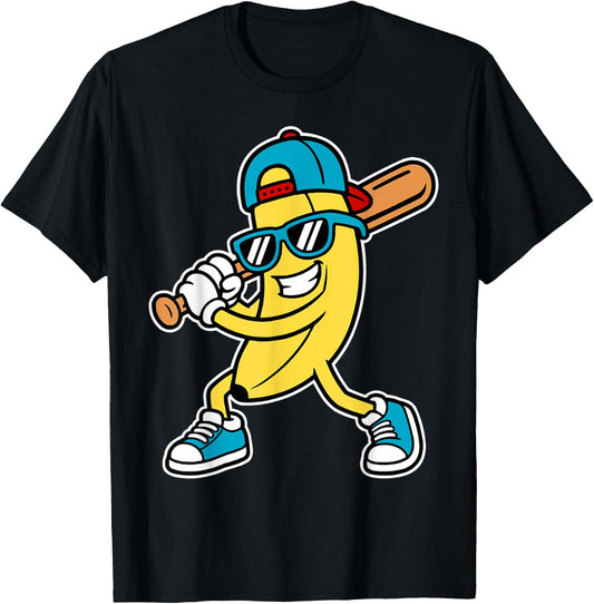 Banana Funny Cartoon Kids Youth Boys Girls T-Shirt
