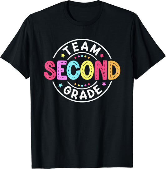 Team Second Grade Teacher Back to School 2nd Grade Squad Kid T-Shirt