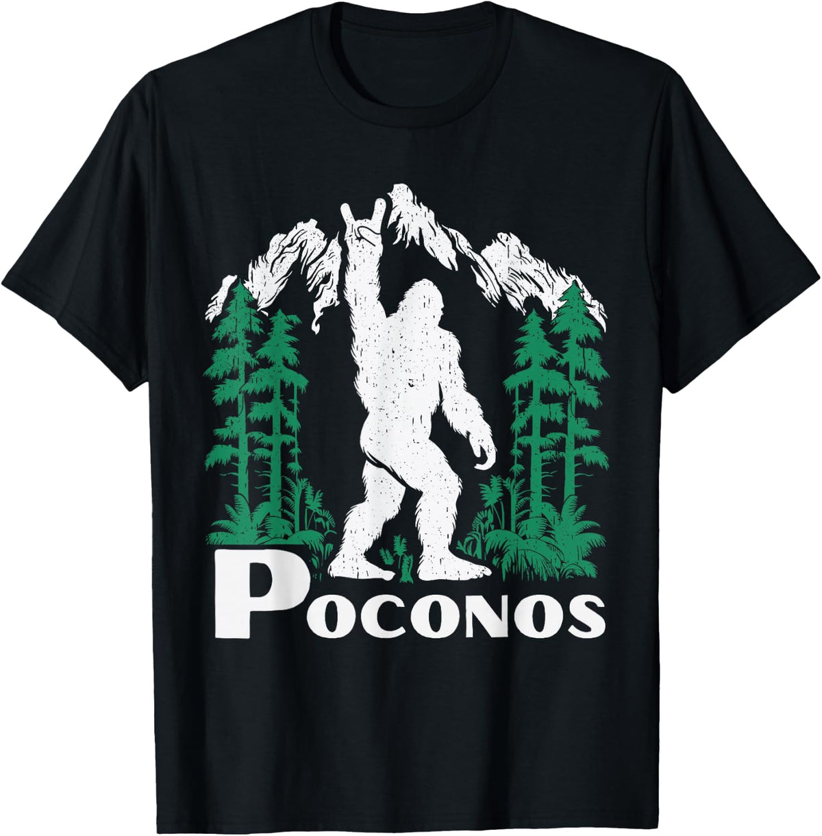 Poconos Bigfoot, Pocono Mountain T-Shirt
