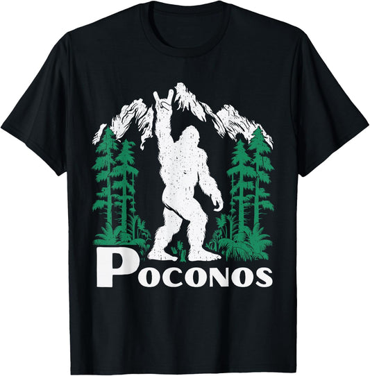 Poconos Bigfoot, Pocono Mountain T-Shirt