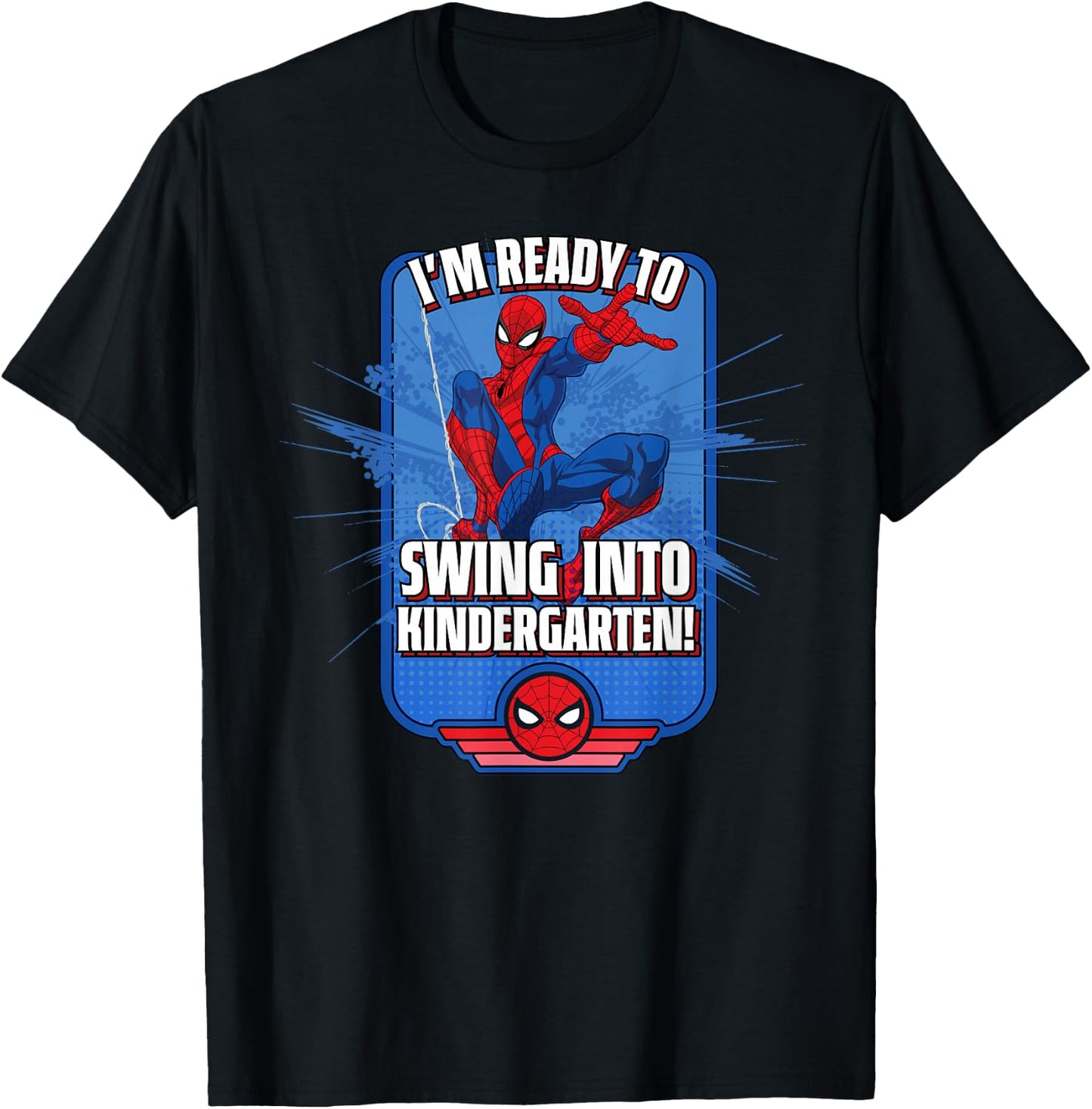 Marvel Spider-Man I'm Ready to Swing Into Kindergarten! T-Shirt