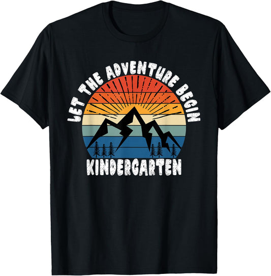 Kindergarten Grade 1st Day of School Let The Adventure Begin T-Shirt