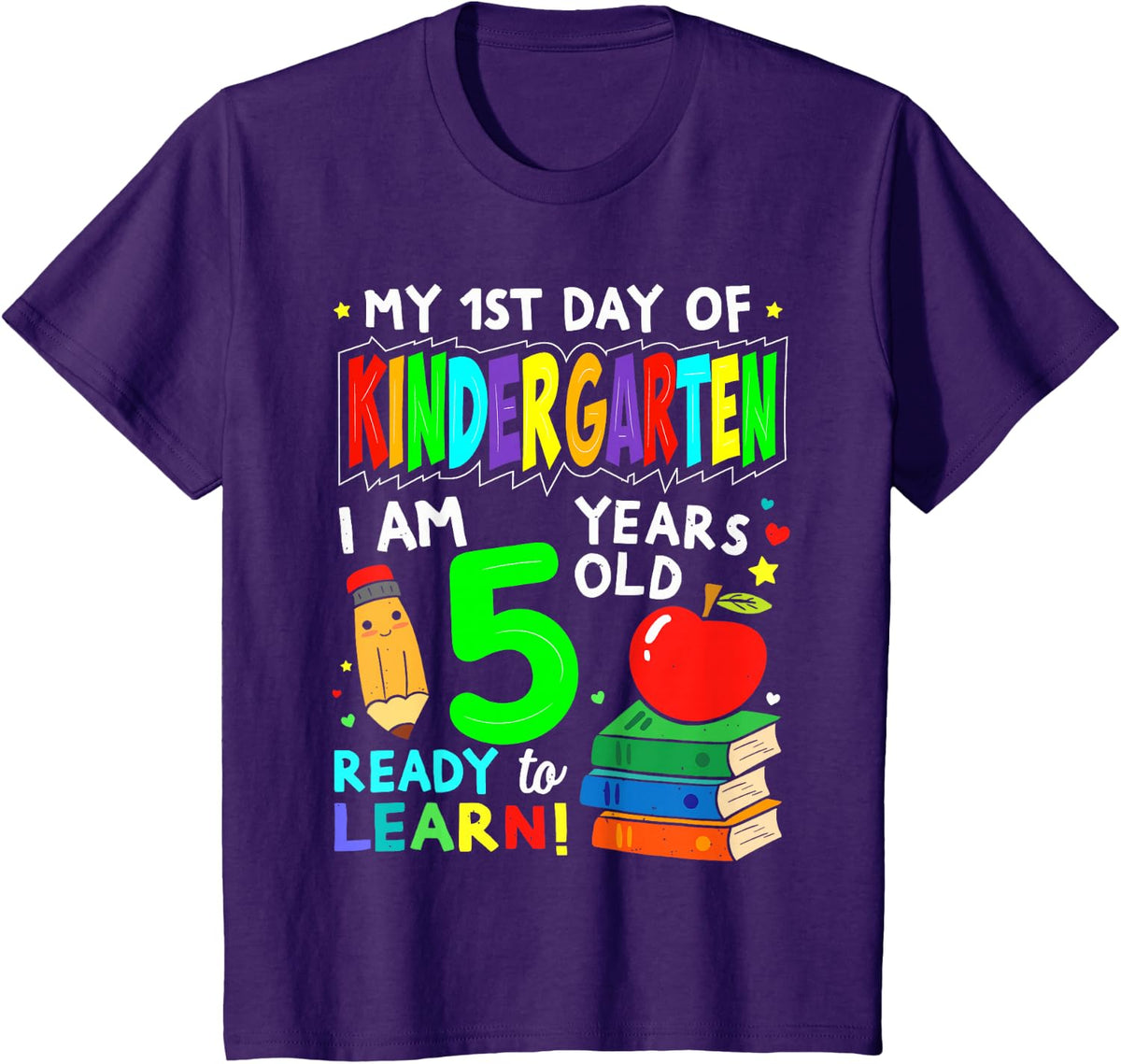 My First Day of Kindergarten 1st Day of School Boys Girls T-Shirt