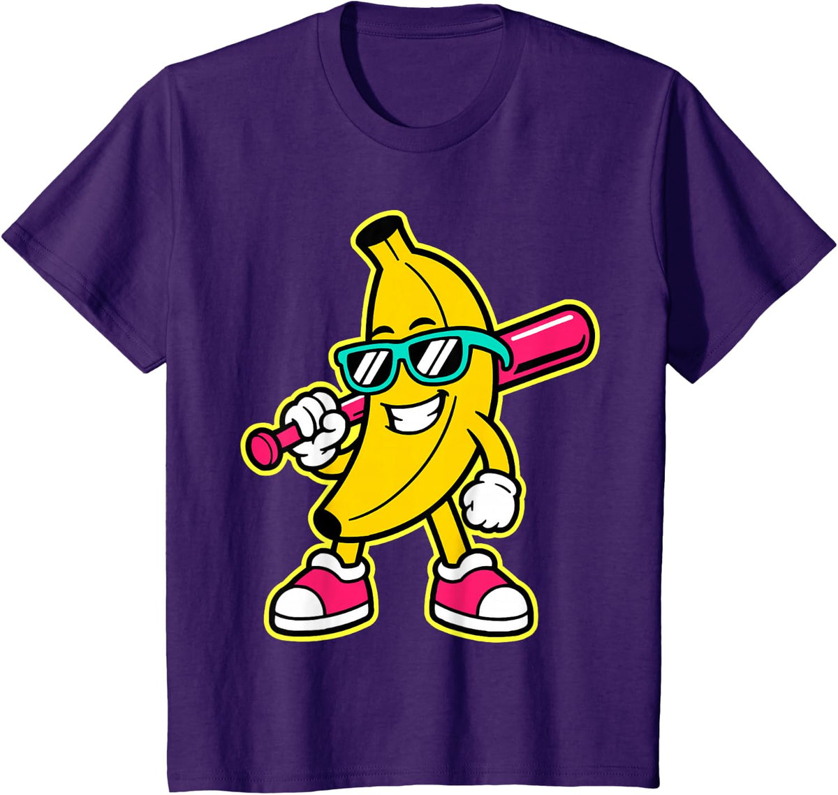 Banana Funny Cartoon Kids Youth Boys Girls T-Shirt