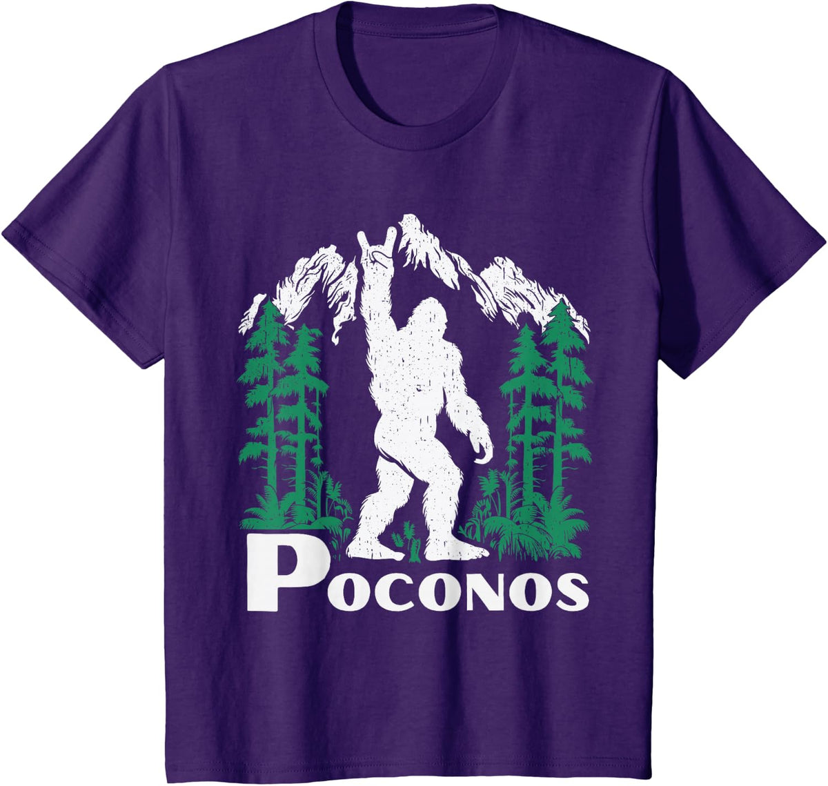 Poconos Bigfoot, Pocono Mountain T-Shirt