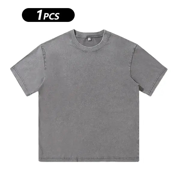 Men's Short Sleeved T-shirt Soft Comfortable Round Neck Casual Tee Lightweight Top for Daily Outings and Casual Wear