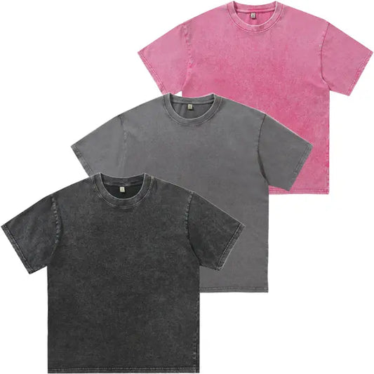3 Pack Oversized Tshirts for Men Gym Vintage Heavyweight T Shirts Cotton Workout Acid Wash Baggy Tees Crewneck Top t shirts for men men's t shirts Stylish Menswear t shirts for men men's t shirts funny t shirt Top,summerwins,father'sdaygifts