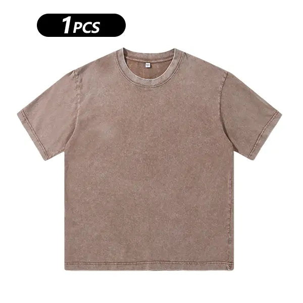 Men's Short Sleeved T-shirt Soft Comfortable Round Neck Casual Tee Lightweight Top for Daily Outings and Casual Wear
