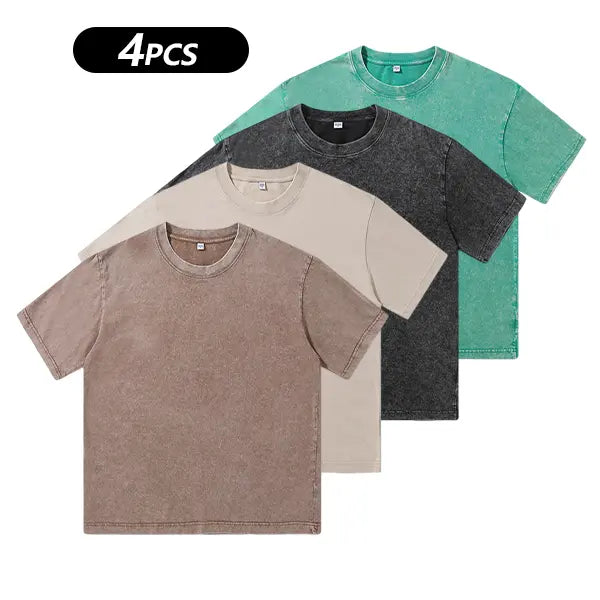 Men's Short Sleeved T-shirt Soft Comfortable Round Neck Casual Tee Lightweight Top for Daily Outings and Casual Wear